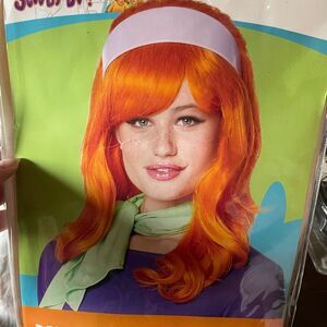 Orange Costume Wig with Headband